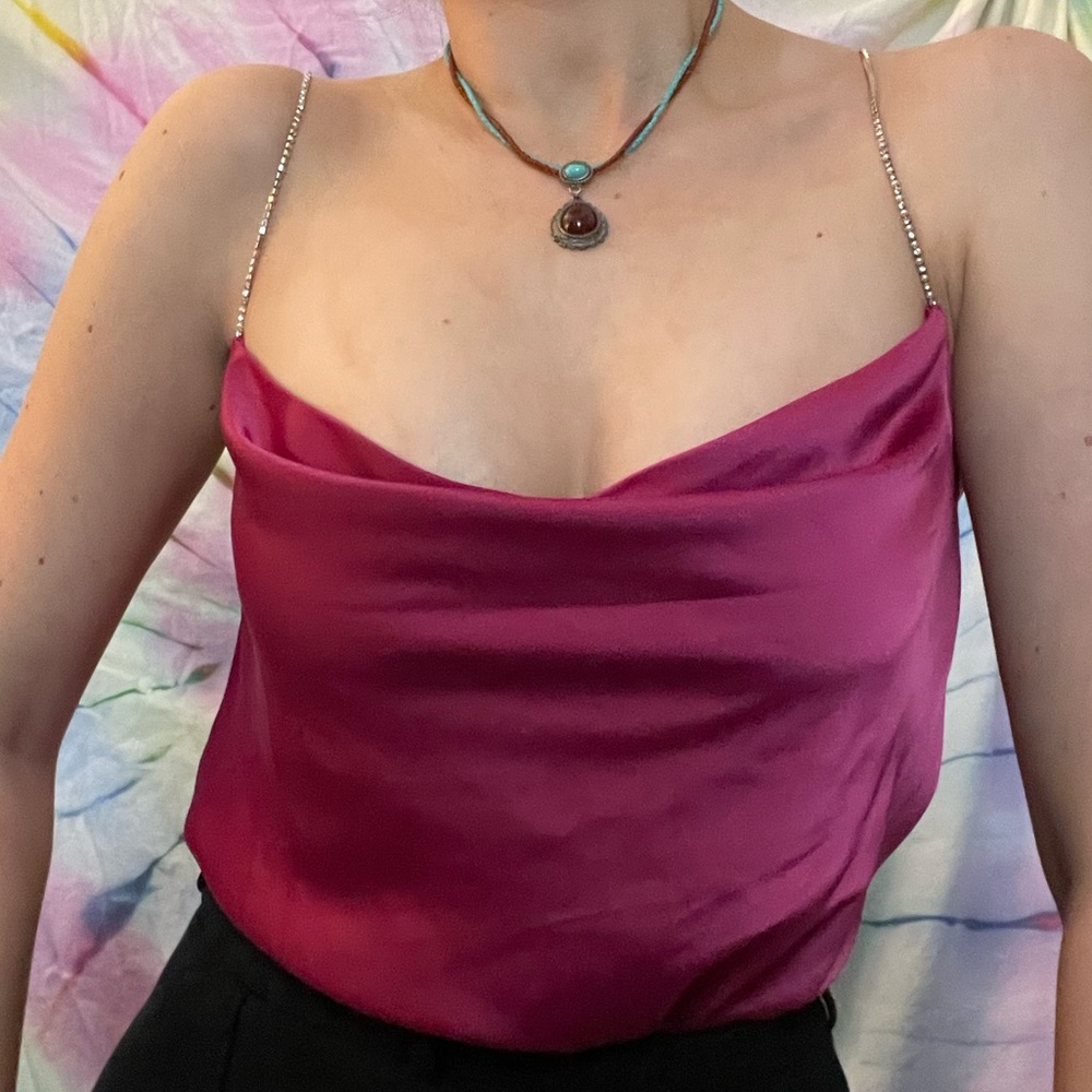 Cowl About No Satin Pearl-Inspired Top 🥀